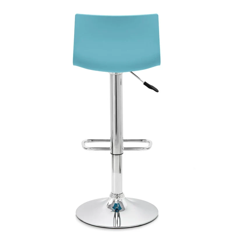 Chaise de Bar ABS Chrome - Serena Bleu