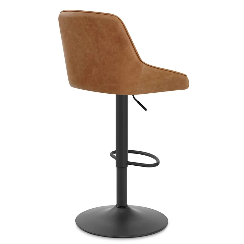 Tabouret Cuir Veritable - Melbourne Marron