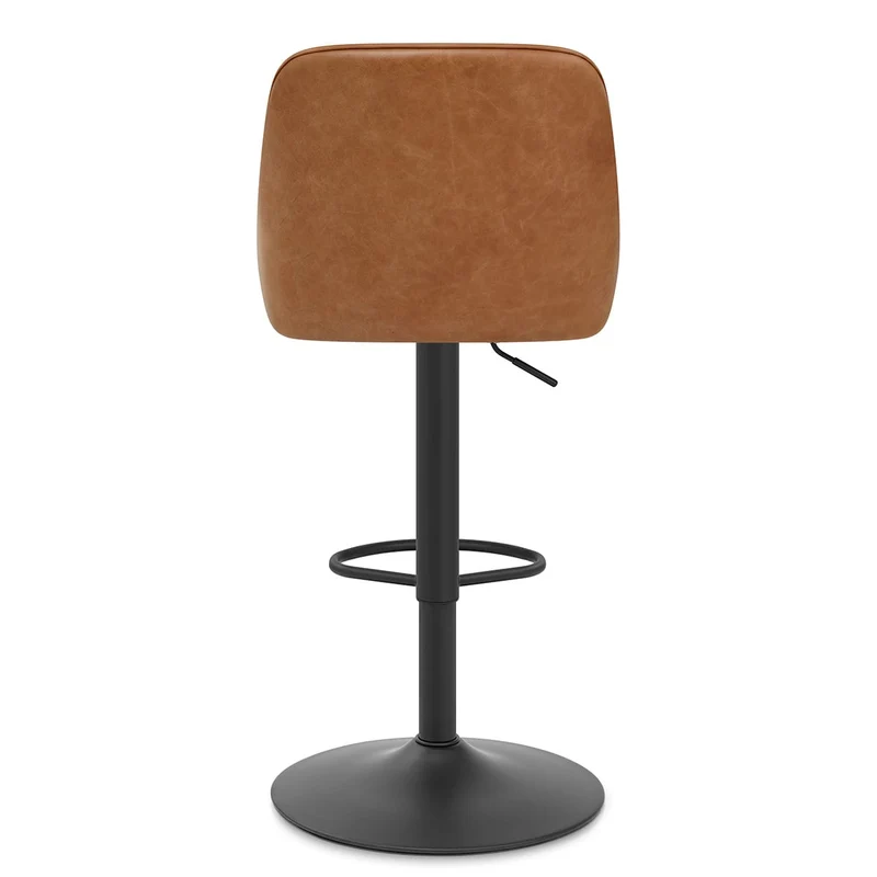 Tabouret Cuir Veritable - Melbourne Marron