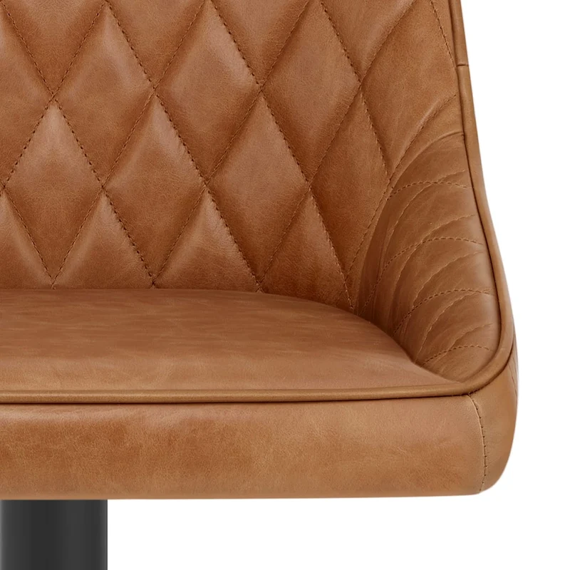 Tabouret Cuir Veritable - Melbourne Marron