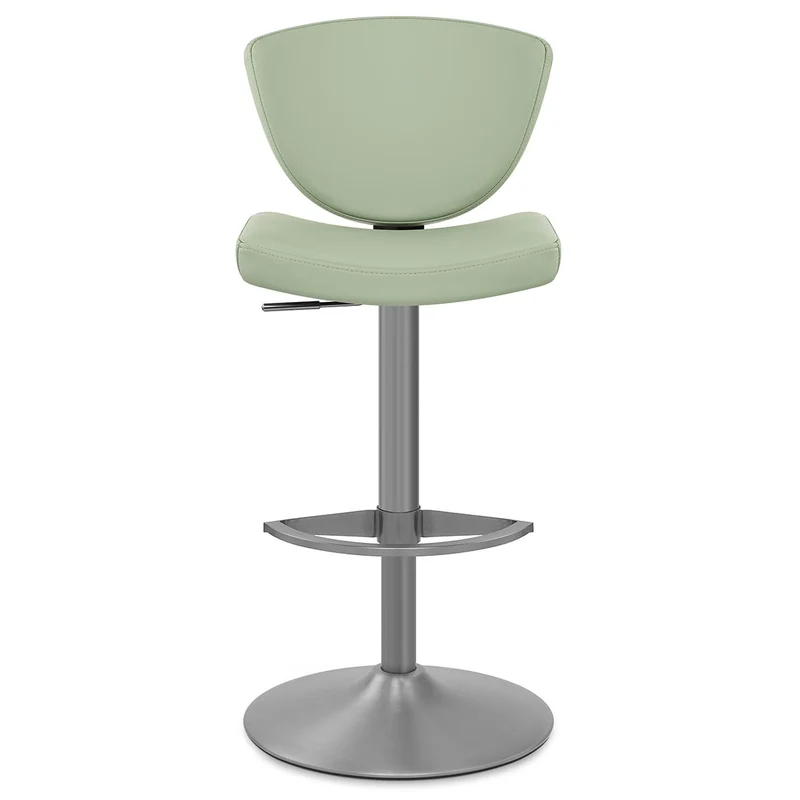 Tabouret de Bar Cuir Véritable - Pearl Vert