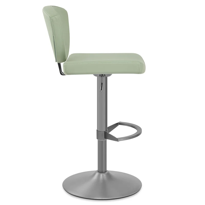 Tabouret de Bar Cuir Véritable - Pearl Vert