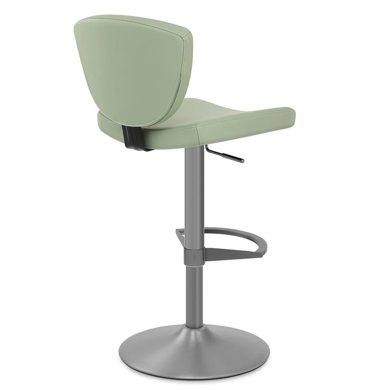 Tabouret de Bar Cuir Véritable - Pearl Vert