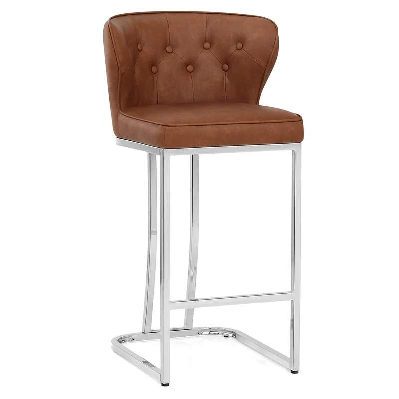 Tabouret de bar Faux Cuir - Oregon Marron