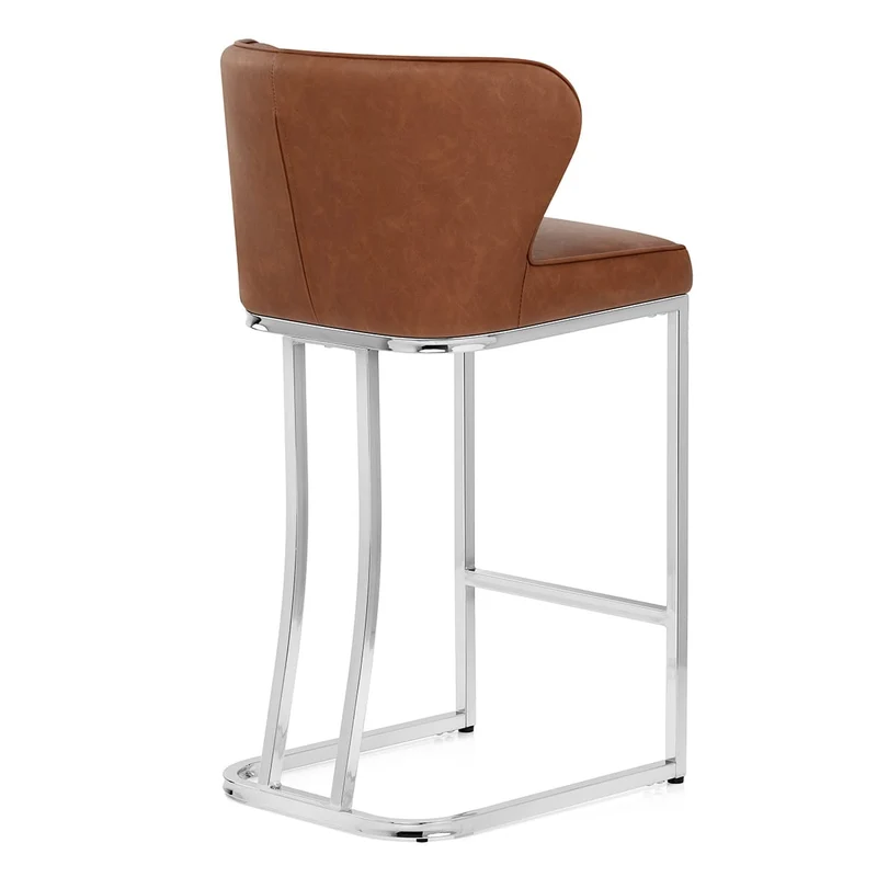 Tabouret de bar Faux Cuir - Oregon Marron