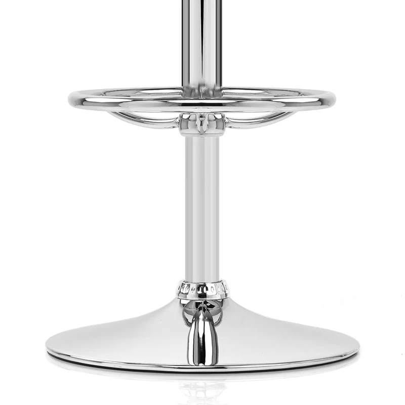 Chaise de Bar Faux Cuir Chrome - Mint Orange