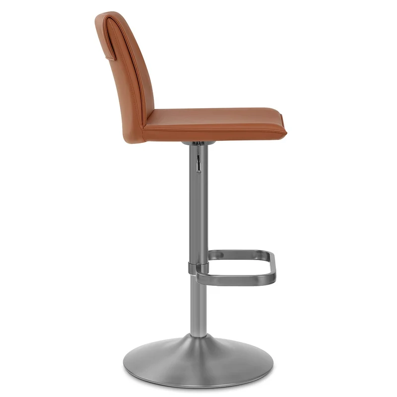 Tabouret de Bar Faux Cuir - Alto Marron