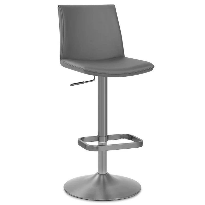 Tabouret de Bar Faux Cuir - Alto Gris Foncé