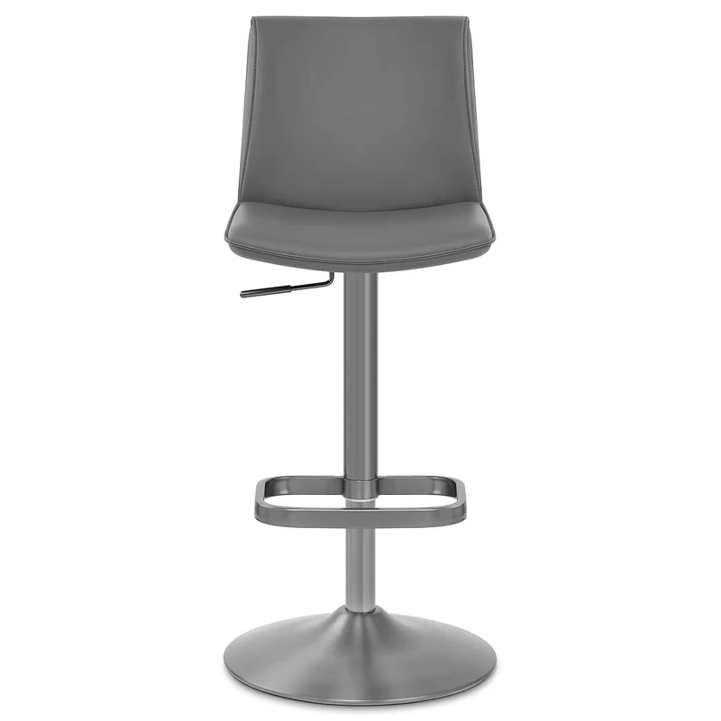 Tabouret de Bar Faux Cuir - Alto Gris Foncé