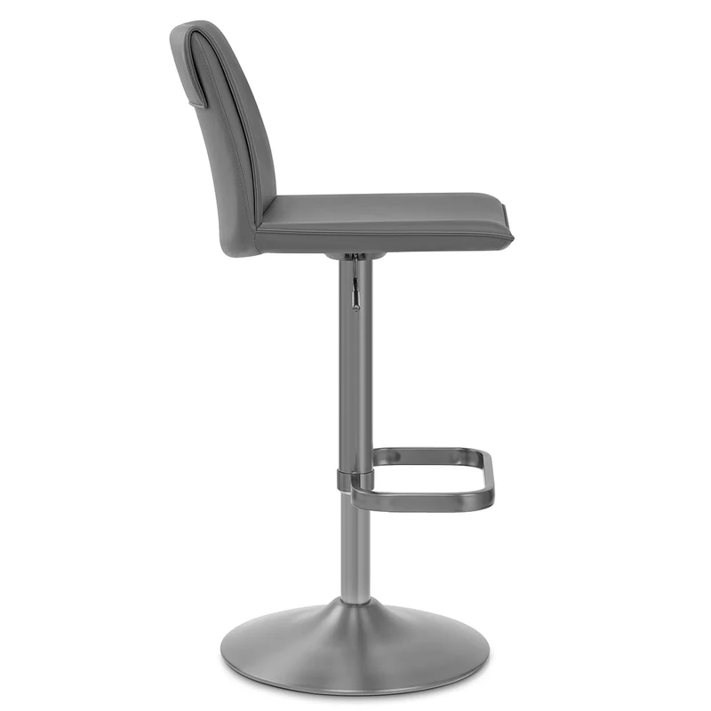 Tabouret de Bar Faux Cuir - Alto Gris Foncé