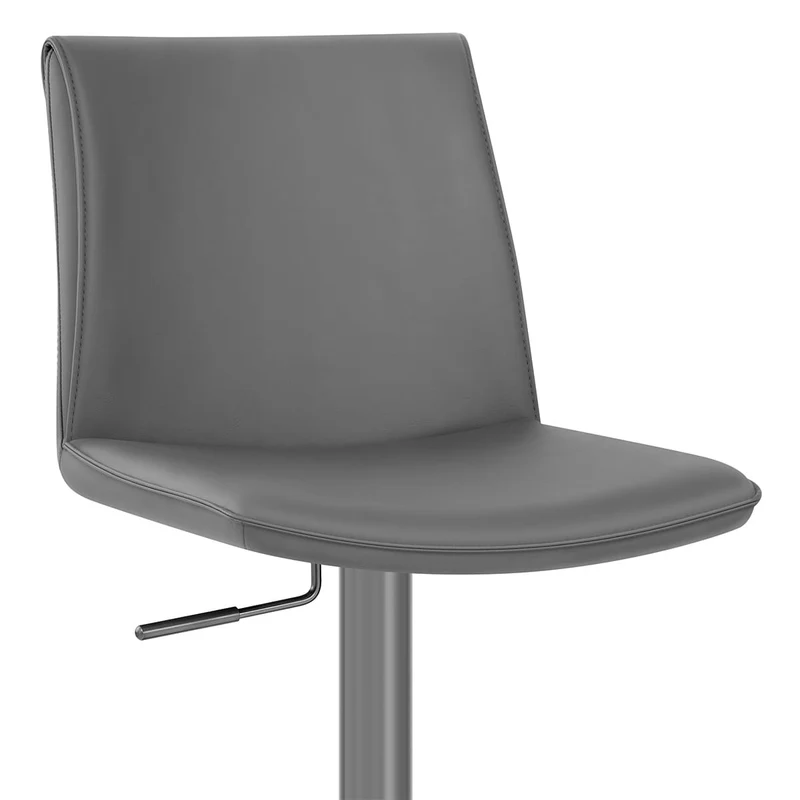 Tabouret de Bar Faux Cuir - Alto Gris Foncé