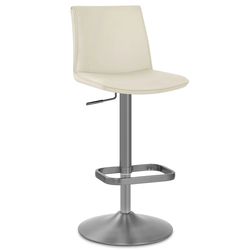 Tabouret de Bar Faux Cuir - Alto Crème
