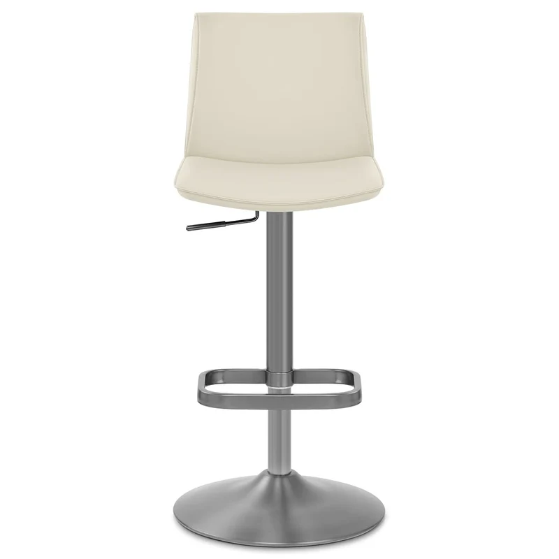 Tabouret de Bar Faux Cuir - Alto Crème