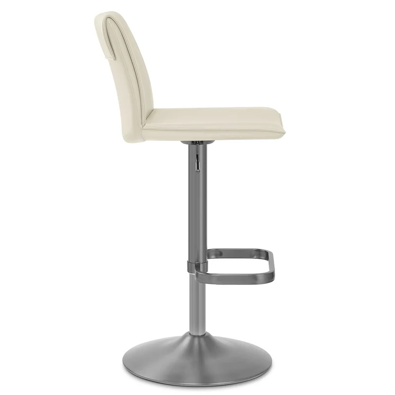 Tabouret de Bar Faux Cuir - Alto Crème