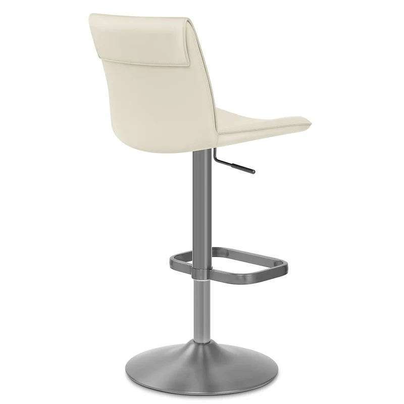 Tabouret de Bar Faux Cuir - Alto Crème