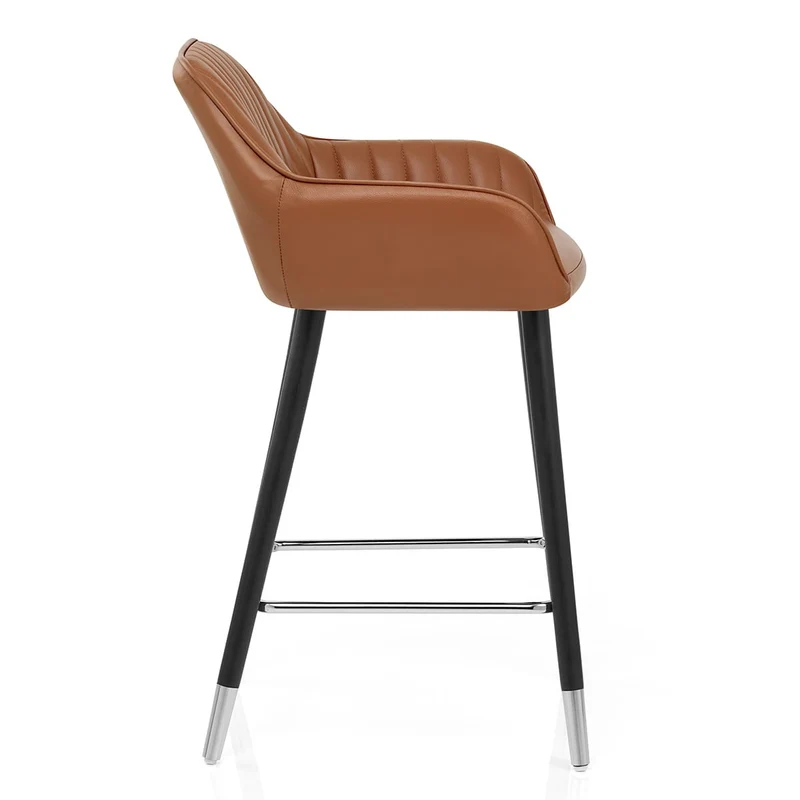 Tabouret de Bar Cuir Véritable - Apres Grande Marron