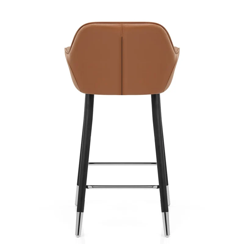 Tabouret de Bar Cuir Véritable - Apres Grande Marron