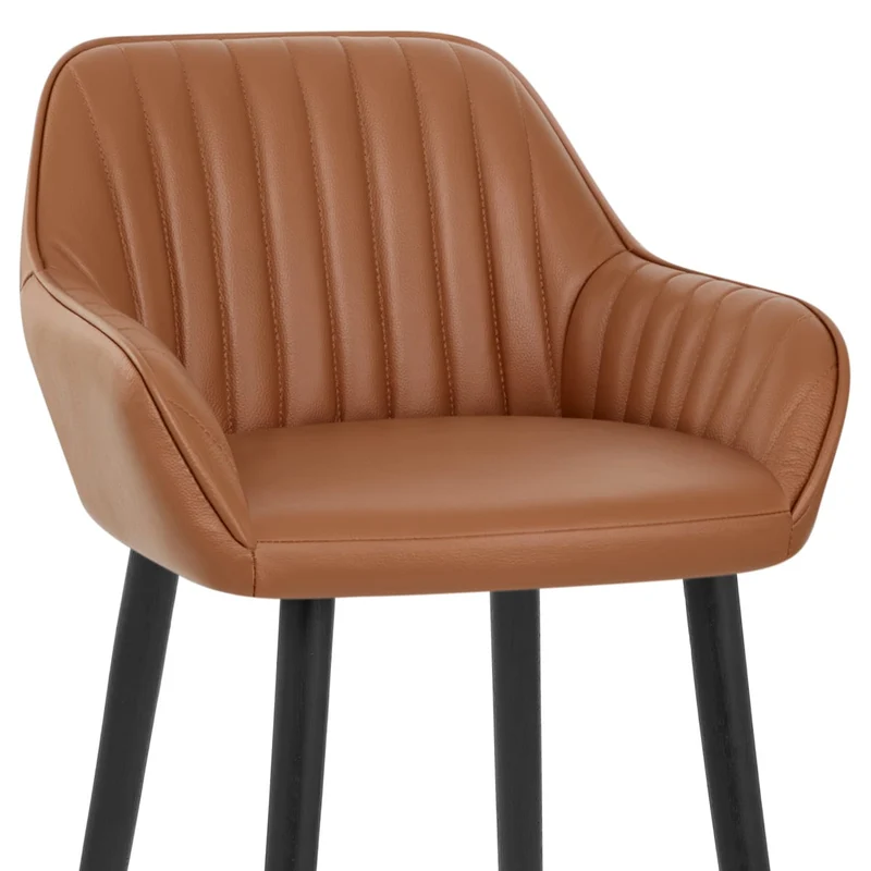 Tabouret de Bar Cuir Véritable - Apres Grande Marron