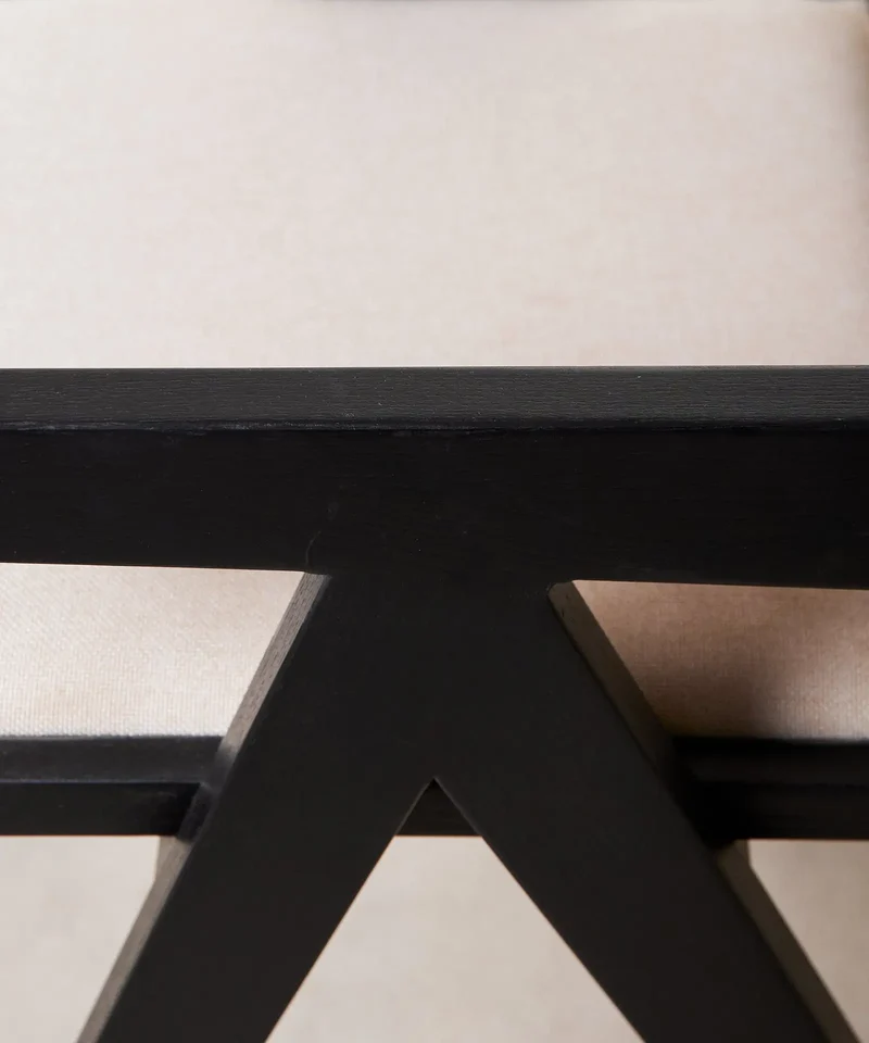 Silla de Comedor en Madera Tapizada con Reposabrazos Pauline Arms