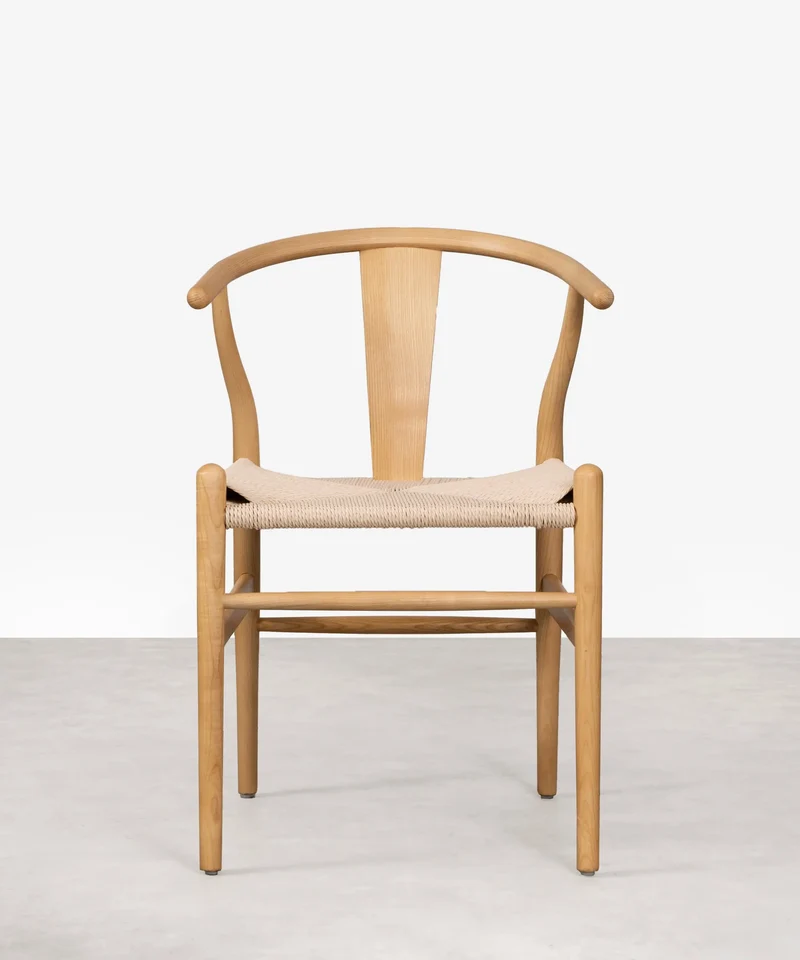 Silla de Comedor en Madera y Cuerda Trenzada Nordeco