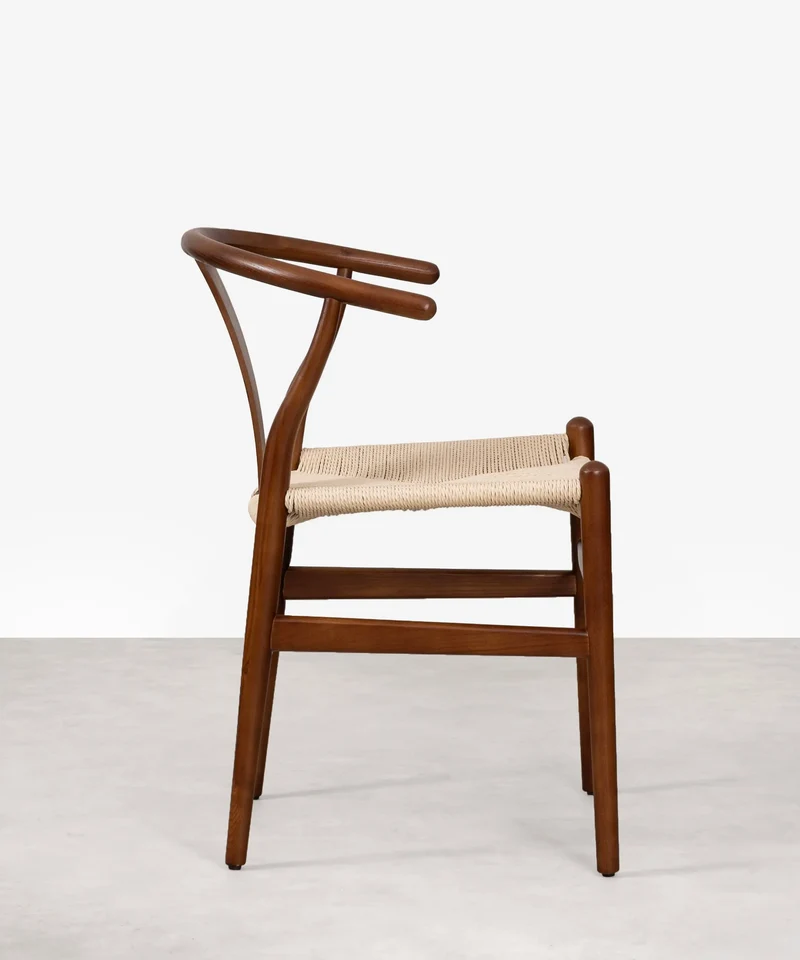 Silla de Comedor en Madera y Cuerda Trenzada Nordeco
