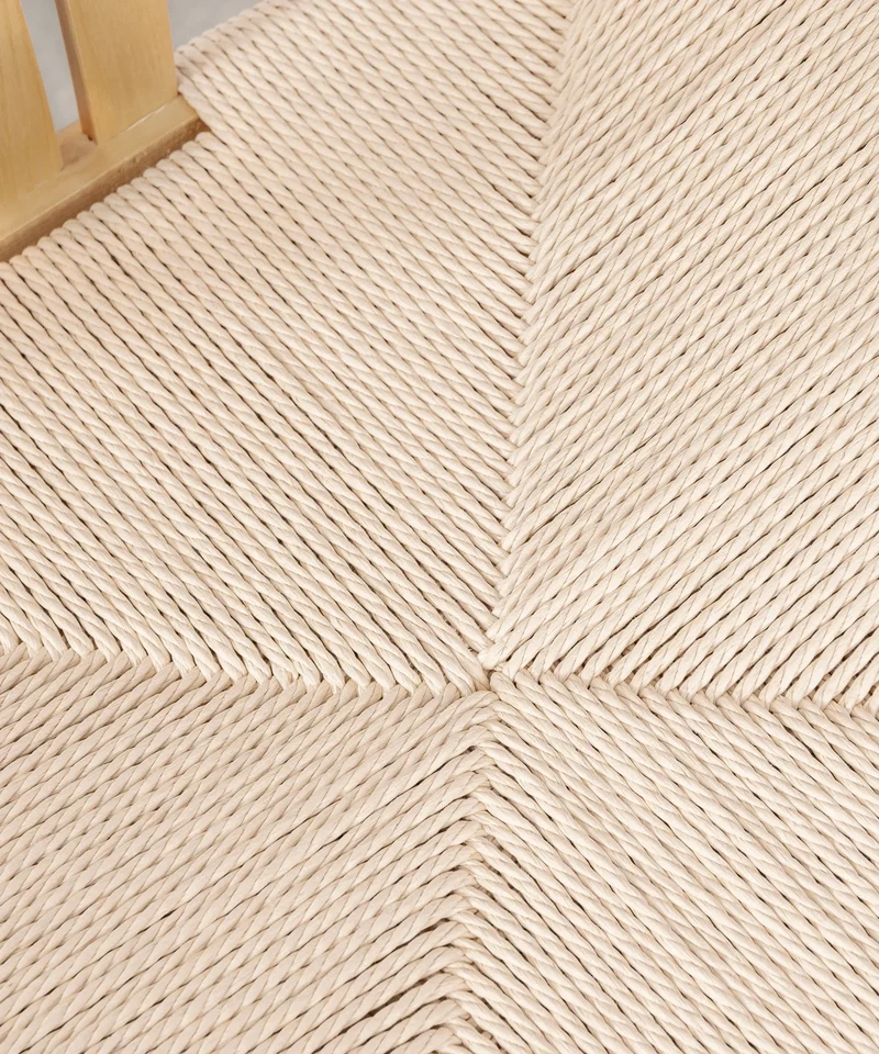 Silla de Comedor en Madera y Cuerda Trenzada Leena