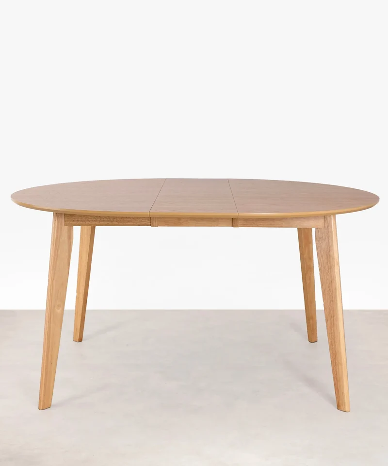 Mesa de Comedor Redonda en Madera Extensible Gala (120-150 cm)