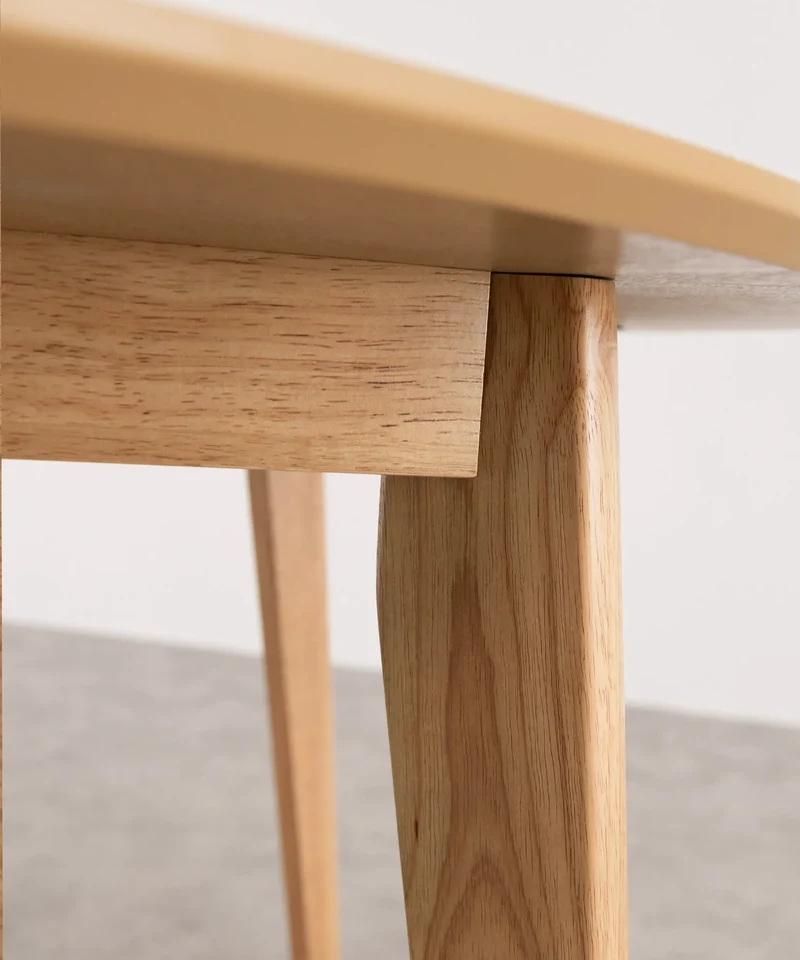 Mesa de Comedor Redonda en Madera Extensible Gala (120-150 cm)