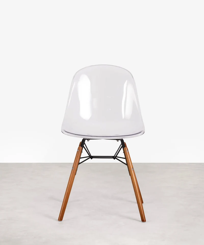 Silla de Policarbonato y Madera Elon