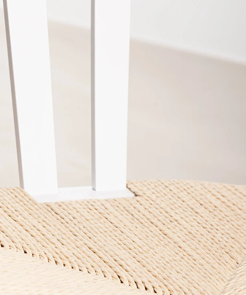 Silla de Comedor en Madera y Cuerda Trenzada Retro Edition