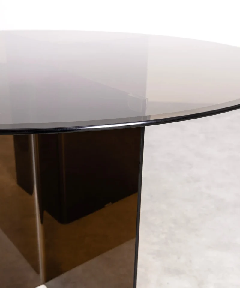 Mesa de Comedor Redonda de Cristal Templado Ona 137 cm