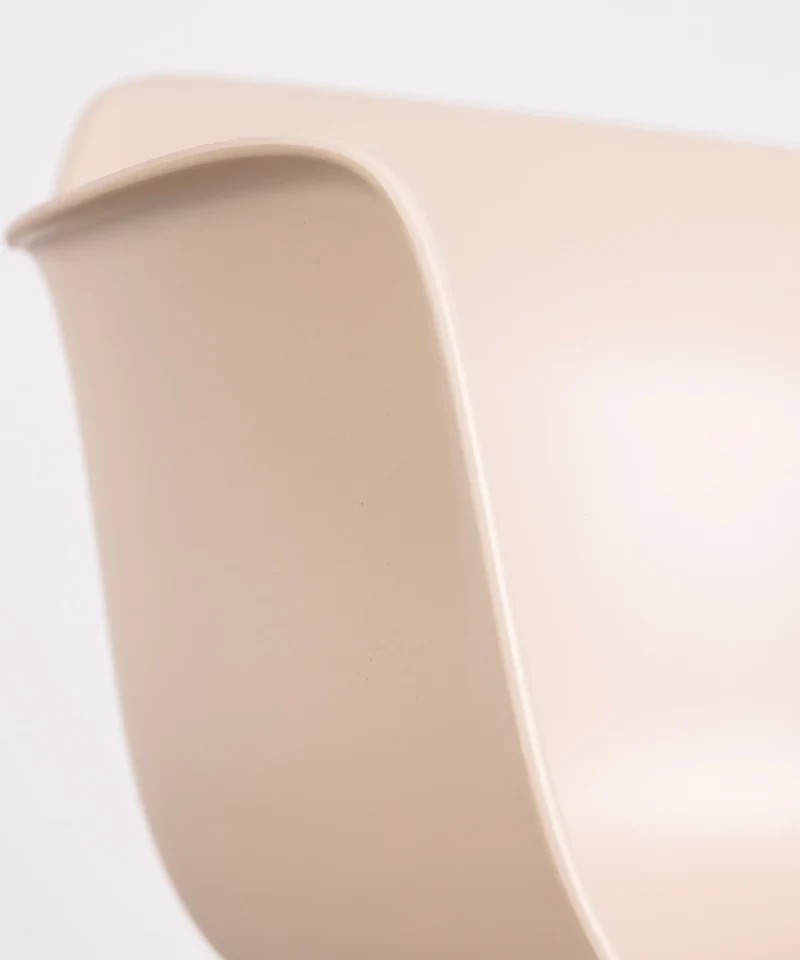Silla de Polipropileno y Madera con Reposabrazos Elon Arms