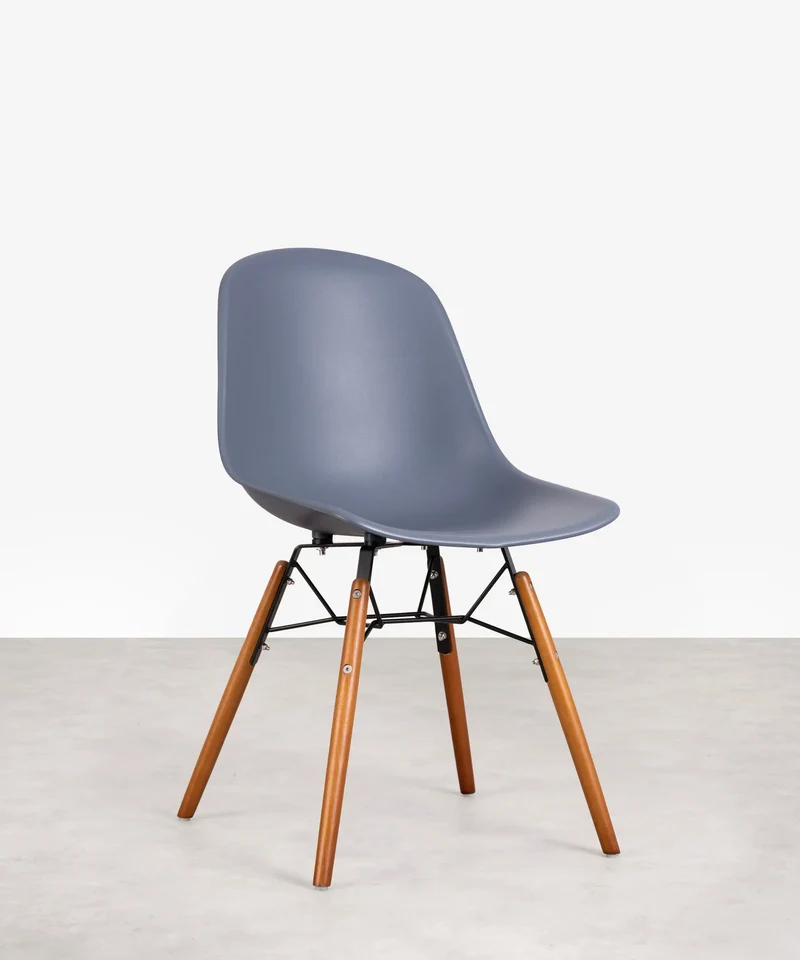 Silla de Polipropileno y Madera Elon