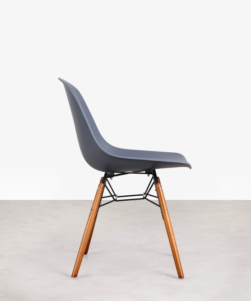 Silla de Polipropileno y Madera Elon