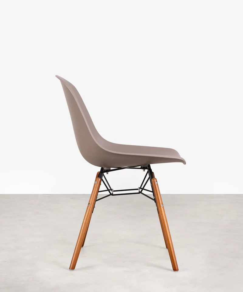 Silla de Polipropileno y Madera Elon