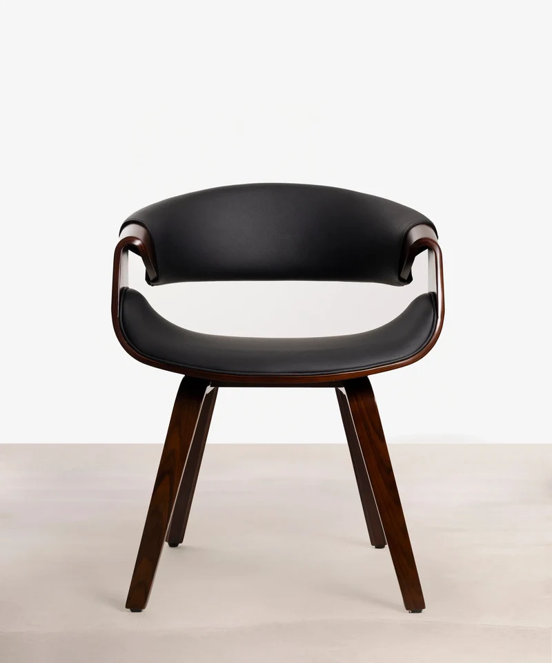 Silla de Comedor en Madera y Polipiel Binsa