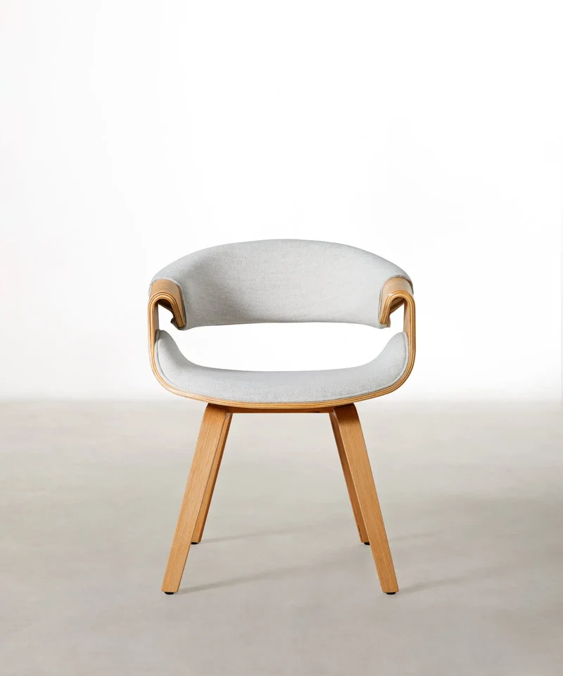 Silla de Comedor en Madera y Polipiel Binsa