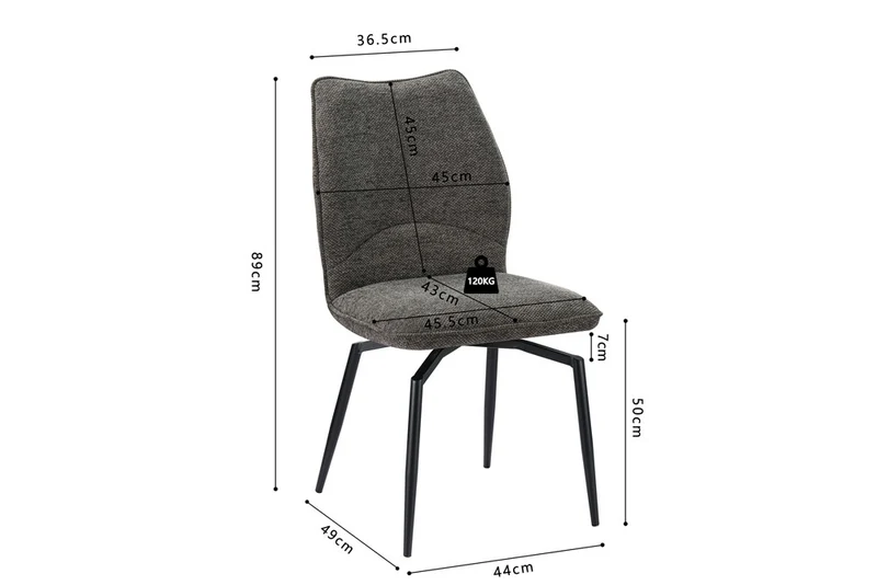 Chaise pivotante LARA