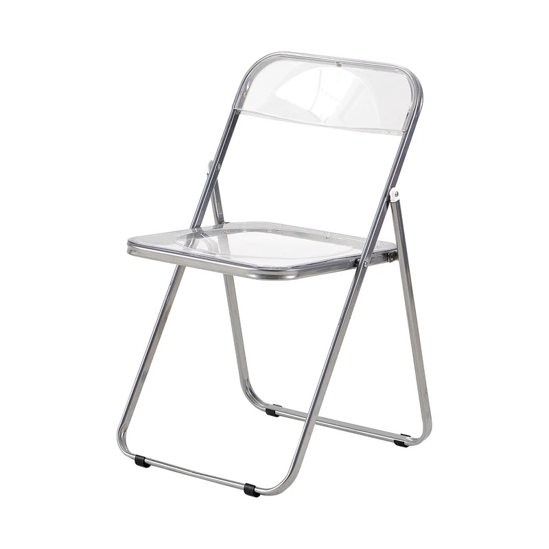 PURDY Chaises pliantes empilables Ensemble de 2/4/6 - Transparent