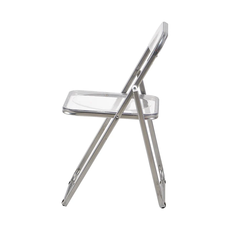 PURDY Chaises pliantes empilables Ensemble de 2/4/6 - Transparent