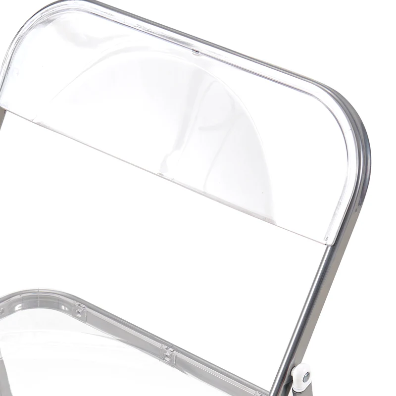 PURDY Chaises pliantes empilables Ensemble de 2/4/6 - Transparent