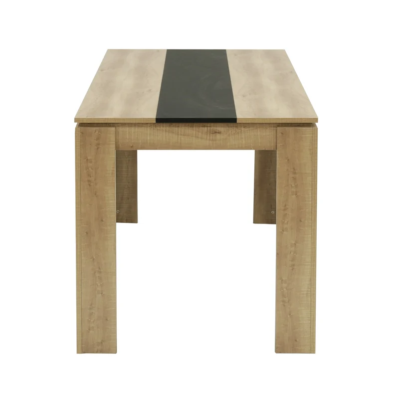 MUSK Table à manger avec 110 cm - Noir