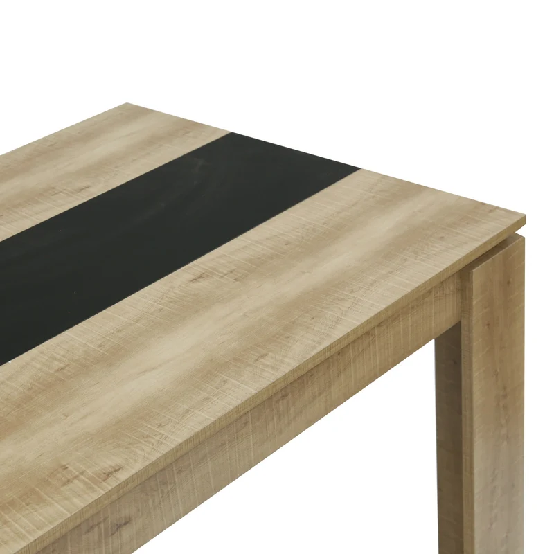 MUSK Table à manger avec 110 cm - Noir