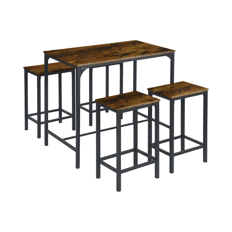 FAIRMAN Ensemble de bar rétro pour 4 personnes - Motif feu