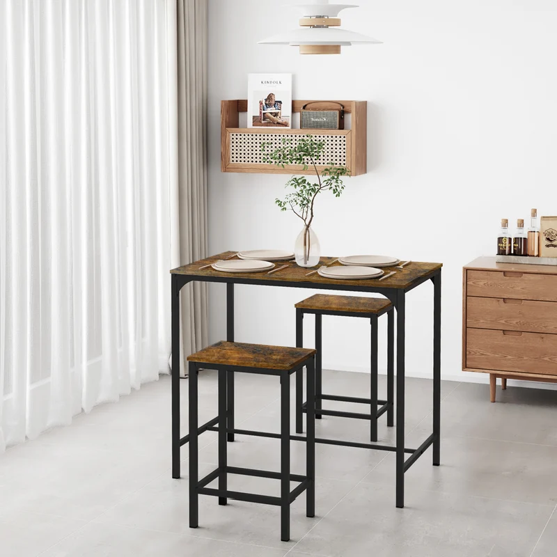 FAIRMAN Ensemble de bar rétro pour 4 personnes - Motif feu