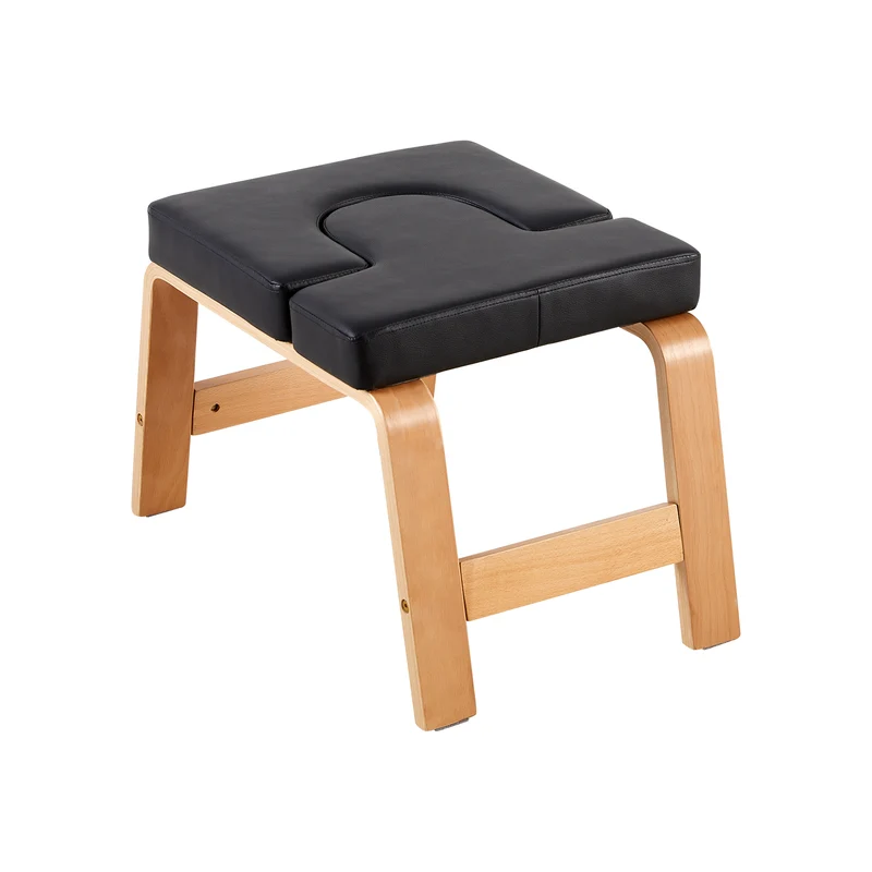 Banc de poirier de yoga, chaise d'inversion de yoga pour le renforcement du noyau - Noir
