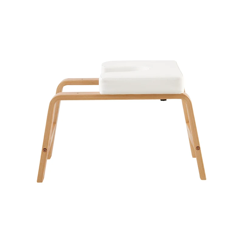 Banc de poirier de yoga, chaise d'inversion de yoga pour le renforcement du noyau - Blanc/Noir