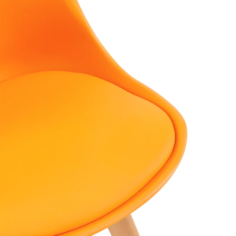 Lot de 4 chaises de salle à manger - Orange/Jaune-Tulip