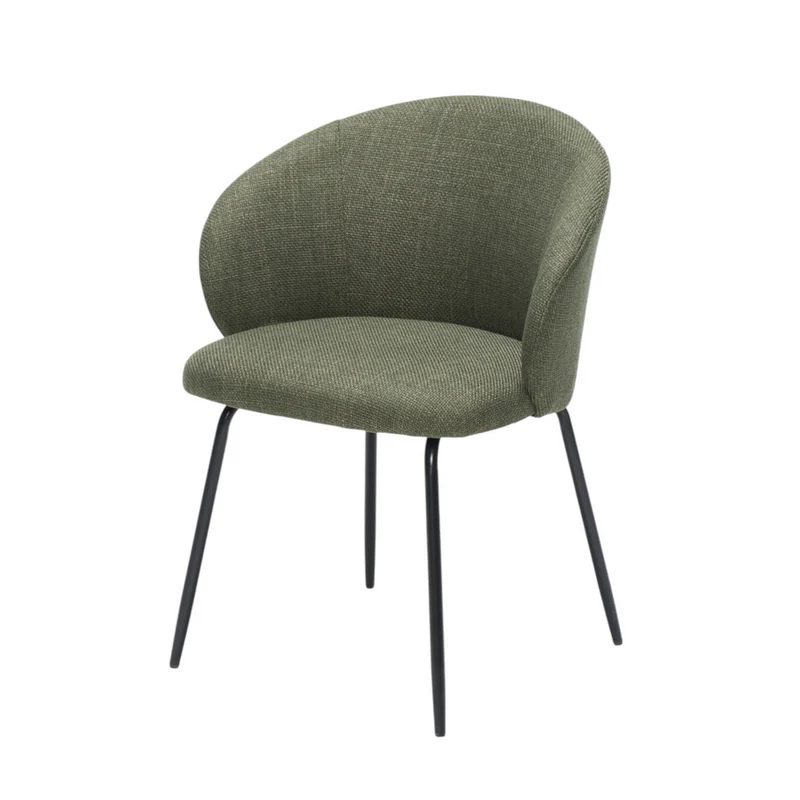Chaise repas tissu kaki