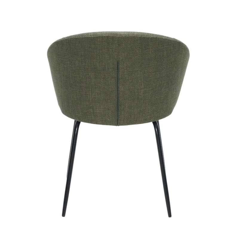 Chaise repas tissu kaki